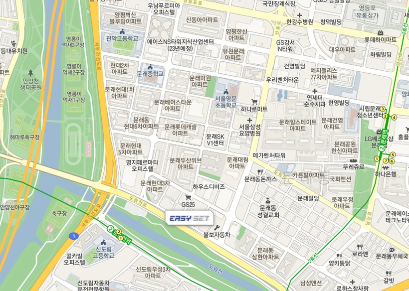 EasySet Location Map